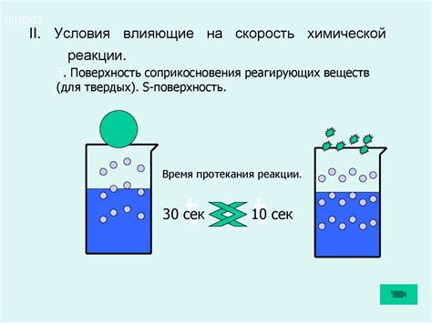 Влияние условий на скорость реакции