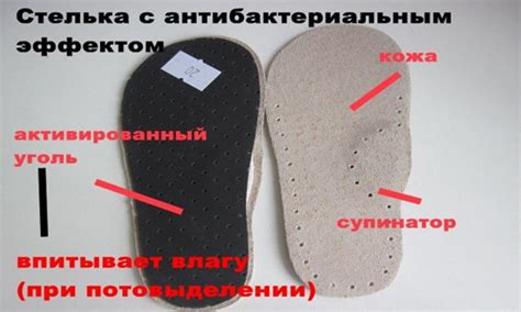 Использование стелек и вкладышей