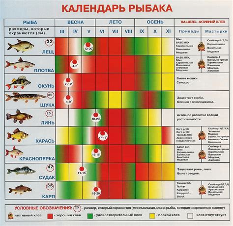 Календарь рыболова