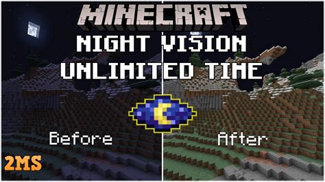 Команда /effect minecraft:night_vision