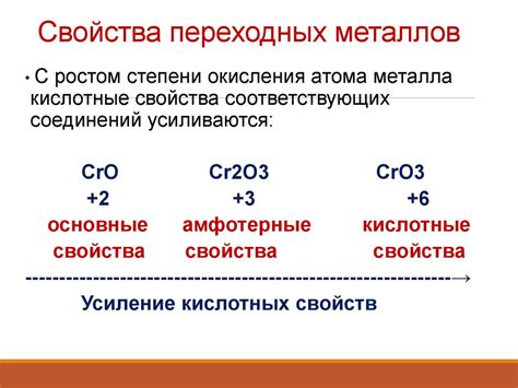 Механизмы катализа переходных металлов