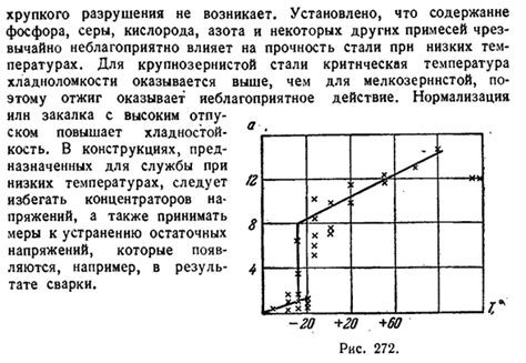 Механизм разрушения металла при низких температурах