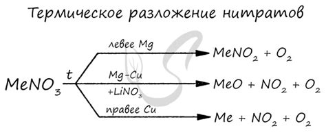 Особенности взаимодействия нитратов и металлов