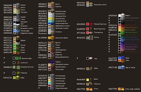 Палитра блоков в Майнкрафте: полный список