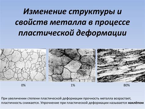 Роль пластической деформации в улучшении свойств металлов