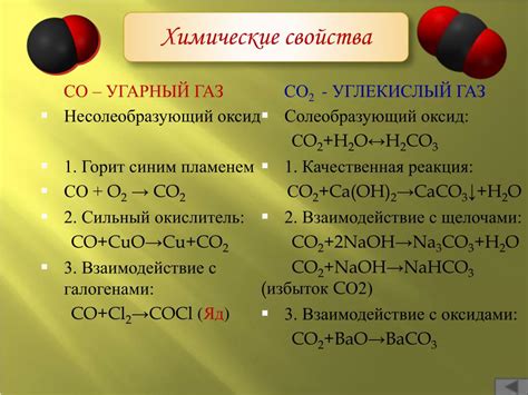 Свойства углекислого газа