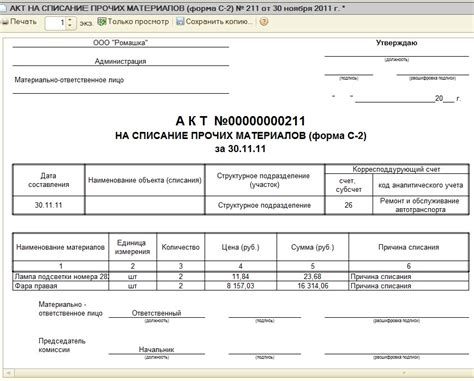 Сроки хранения акта списания арматуры