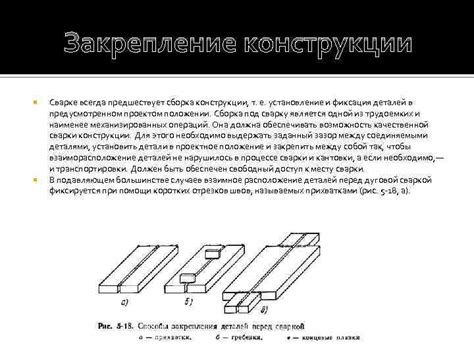 Фиксация и выдержка склеенных деталей